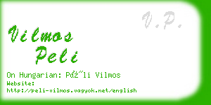 vilmos peli business card